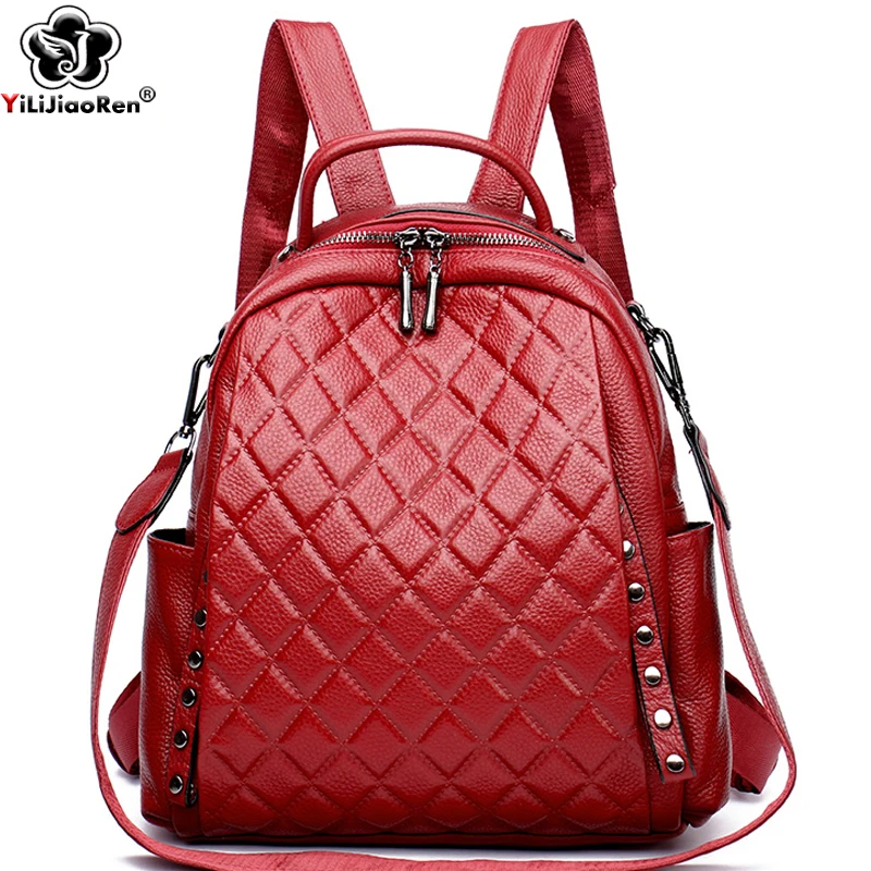 Luxury Bags Girls - 정품 가죽 럭셔리 디자이너 격자 무늬