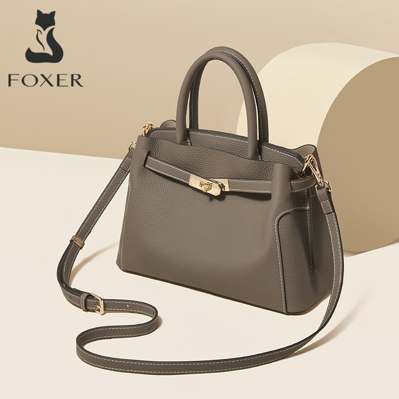 Luxury Bags In Sale - FOXER 정품 가죽 여성용 핸드백 럭셔리