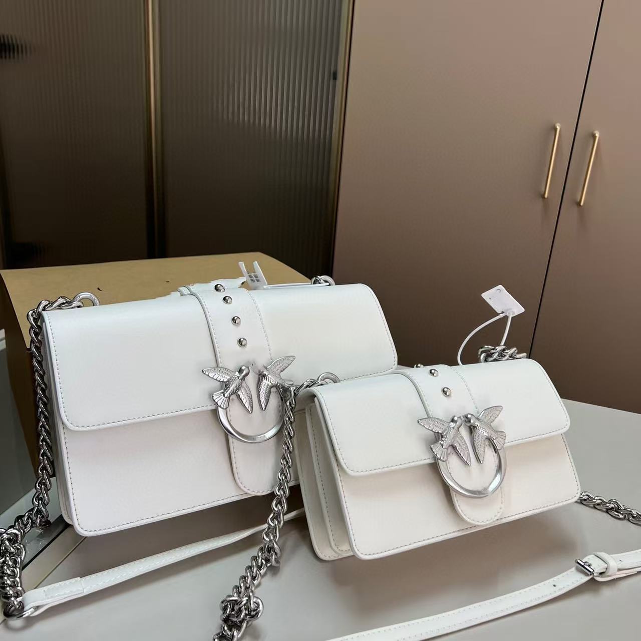 Luxury Quilted Bags - 여성용 클래식 더블 스왈로우 언더암 백,