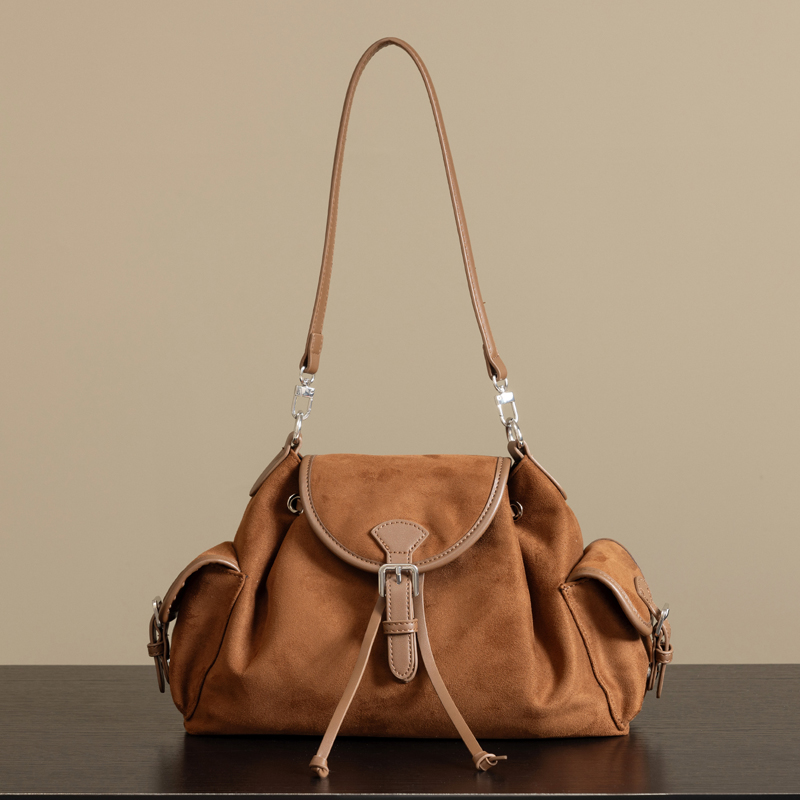 Luxury Bags England - 여성용 영국 스타일 인조 스웨이드 백