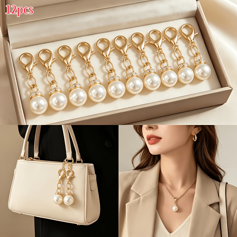 Luxury Bags And Shoes - 12개 고급 라인스톤 로브스터 클래스프 참
