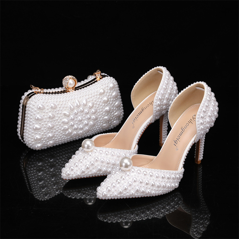 Luxury Bags And Shoes - 여성용 가방 및 신발 세트 진주