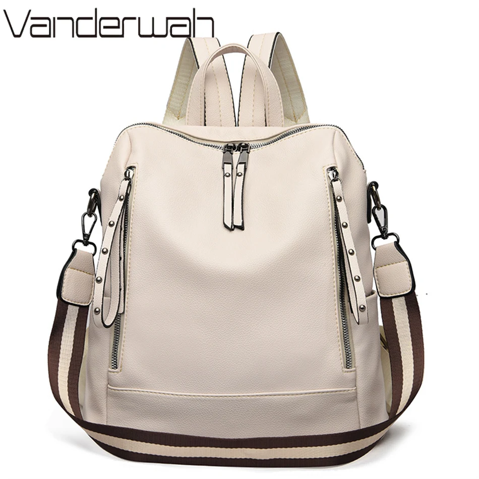Luxury Tote Bags With Zipper - 브랜드 럭셔리 배낭 부드러운 가죽 방수
