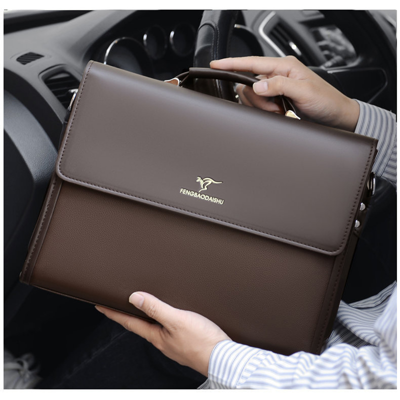 Luxury Bags Coach - 남성용 가죽 럭셔리 서류 가방 디자이너