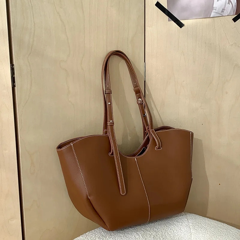 Luxury Tote Bags With Zipper - 빈티지 여성 핸드백 대용량 휴대용 쇼핑