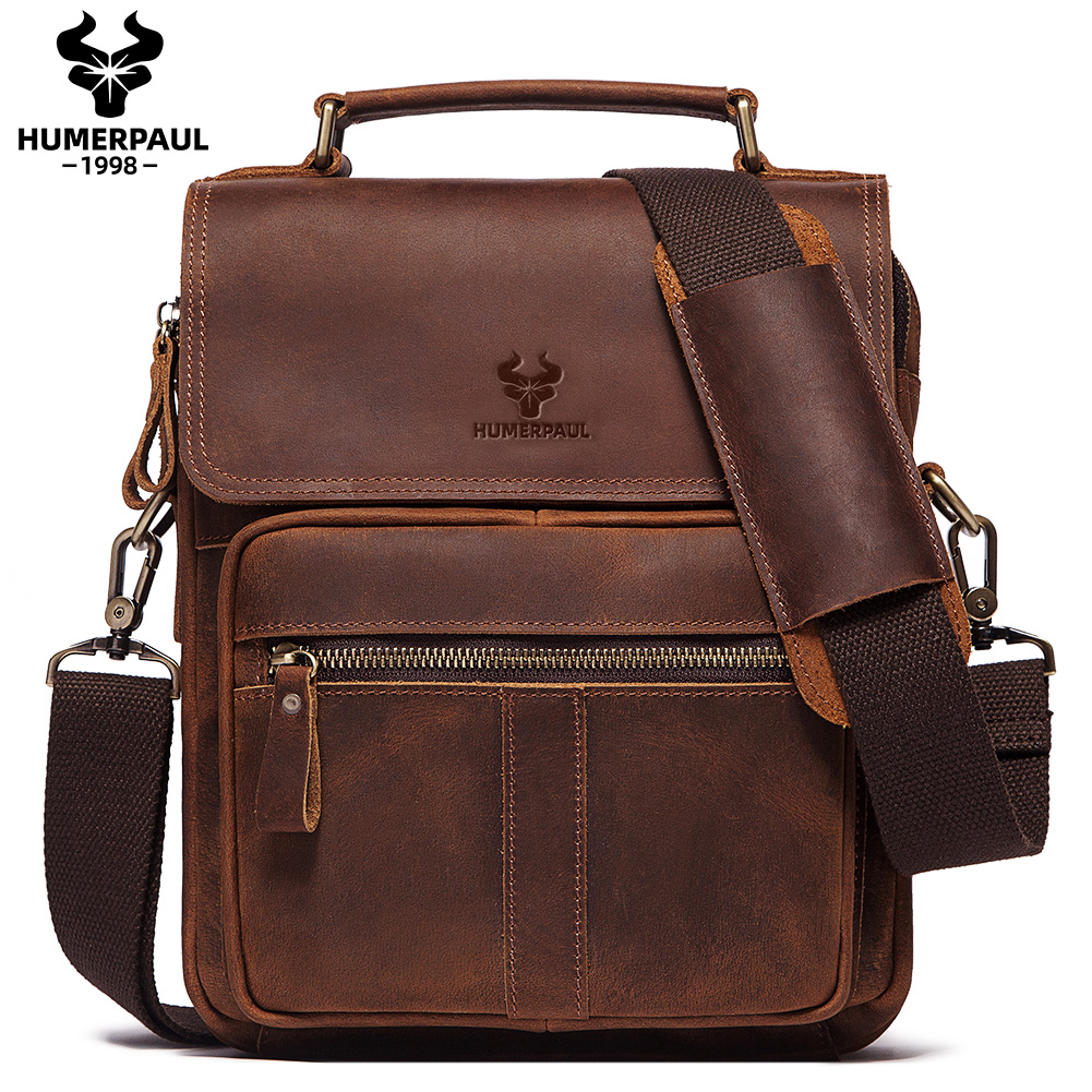 Luxury Bags Coach - HUMERPAUL 정품 가죽 남성용 숄더 백