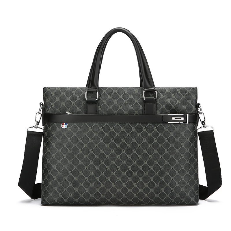 Luxury Bags For Laptop - 남성용 프린트 PU 가죽 비즈니스 서류
