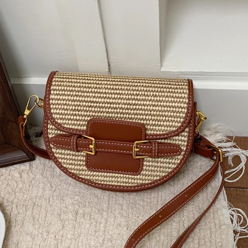 Luxury Bags Mini - 여성을위한 영국 스타일 미니 밀짚 상자