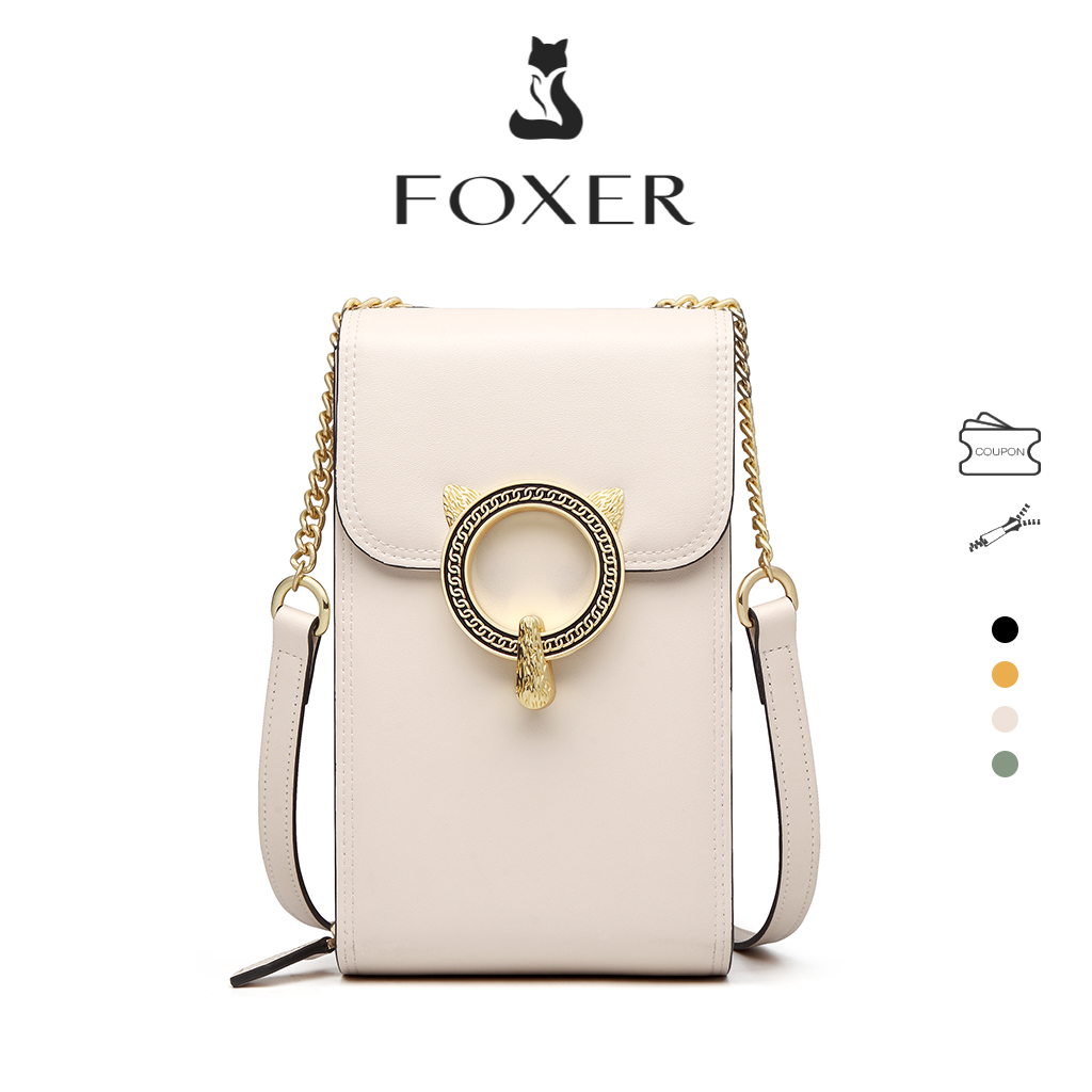 Luxury Bags Girls - FOXER 패션 스플릿 가죽 핸드폰 가방
