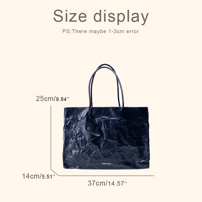 여성을위한 한국 캐주얼 크래프트 종이 토트 백 럭셔리  - Luxury Tote Bags With Zipper 리뷰 및 가격