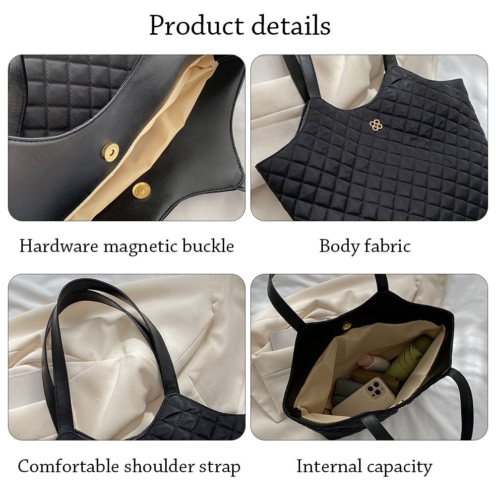 대용량 퀼트 겨드랑이 가방, 숄더백, 핸드백 토트, 패 - Luxury Quilted Bags 리뷰 및 가격