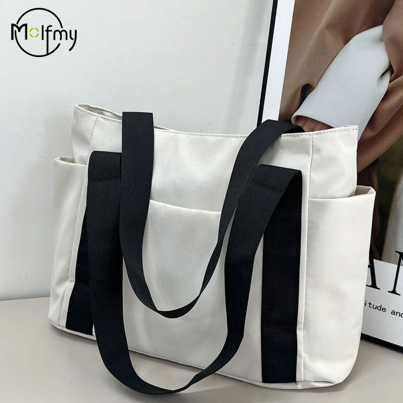 여성용 가방 디자이너 럭셔리 가방 나일론 통근 숄더 핸 - Luxury Tote Bags With Zipper 리뷰 및 가격
