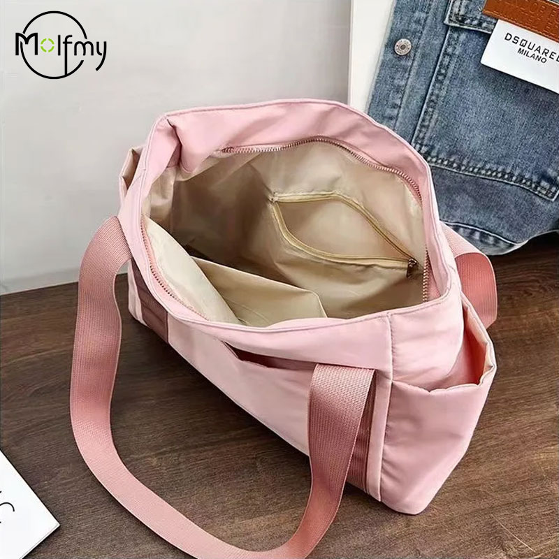 여성용 가방 디자이너 럭셔리 가방 나일론 통근 숄더 핸 - Luxury Tote Bags With Zipper 리뷰 및 가격