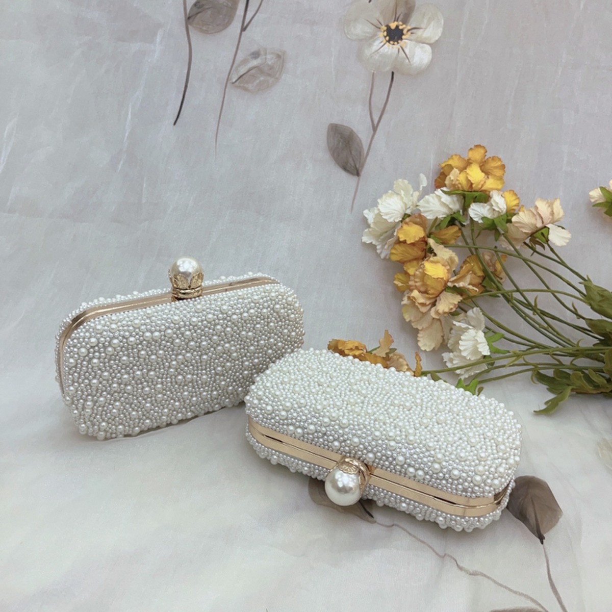 럭셔리 웨딩 이브닝 드레스 백 체인 숄더백 여성용 진주 - Luxury Bags Mini 리뷰 및 가격