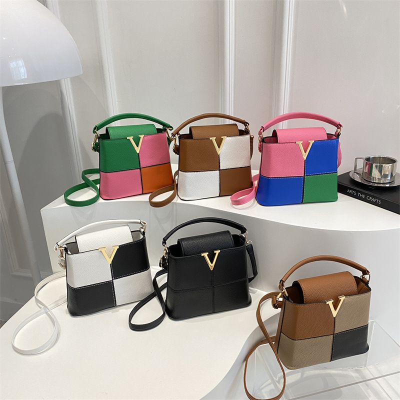 시크한 V-로고 미니 토트백, 고급 가죽 크로스바디 숄 - Luxury Bags No Logo 리뷰 및 가격