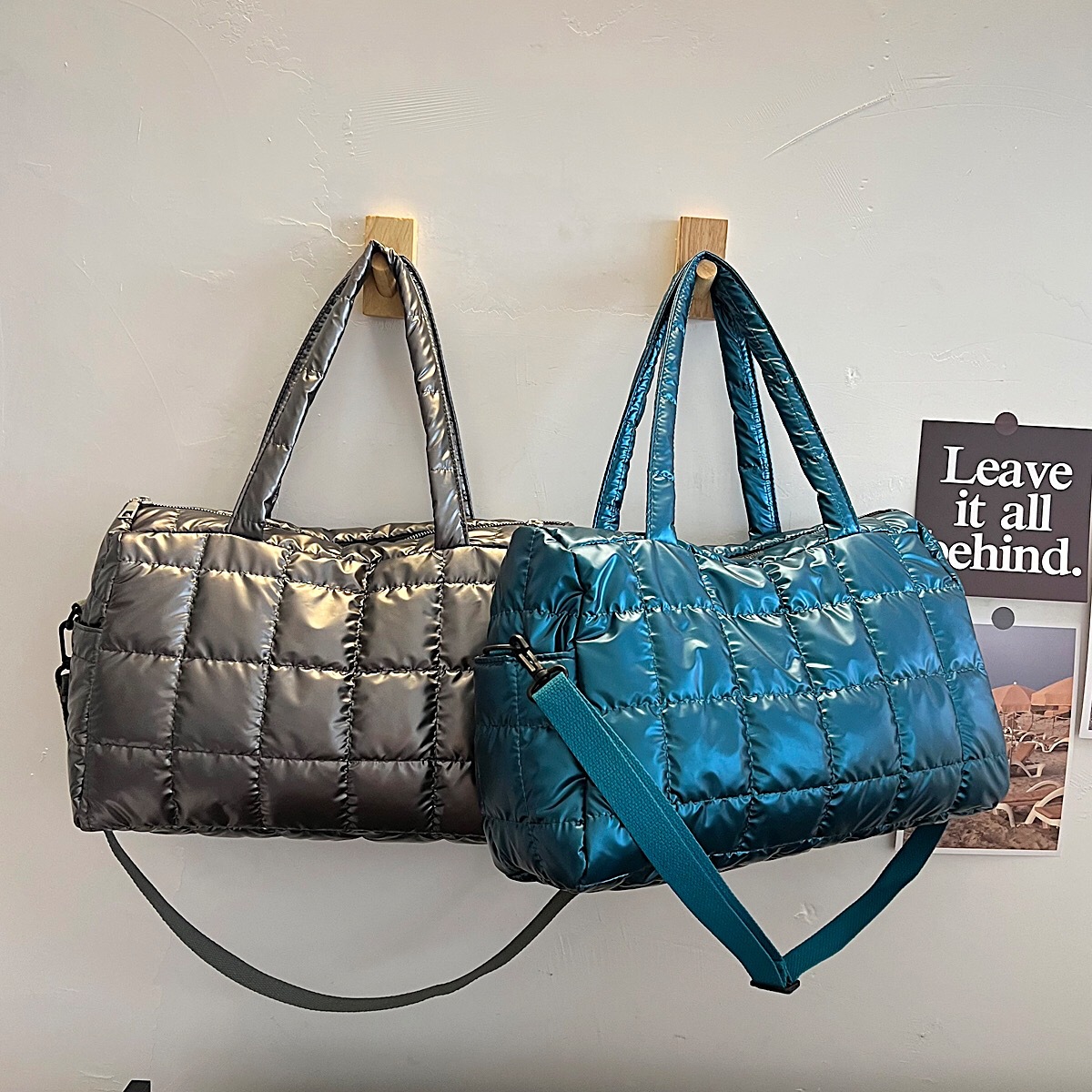 겨울 공간 코 튼 핸드백 토트 여성을위한 누비 이불 어 - Luxury Quilted Bags 리뷰 및 가격