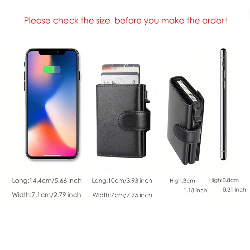 금속 명함 케이스 RFID 신용카드 홀더 블랙 트라이폴 - Accordion Wallet Zip 리뷰 및 가격