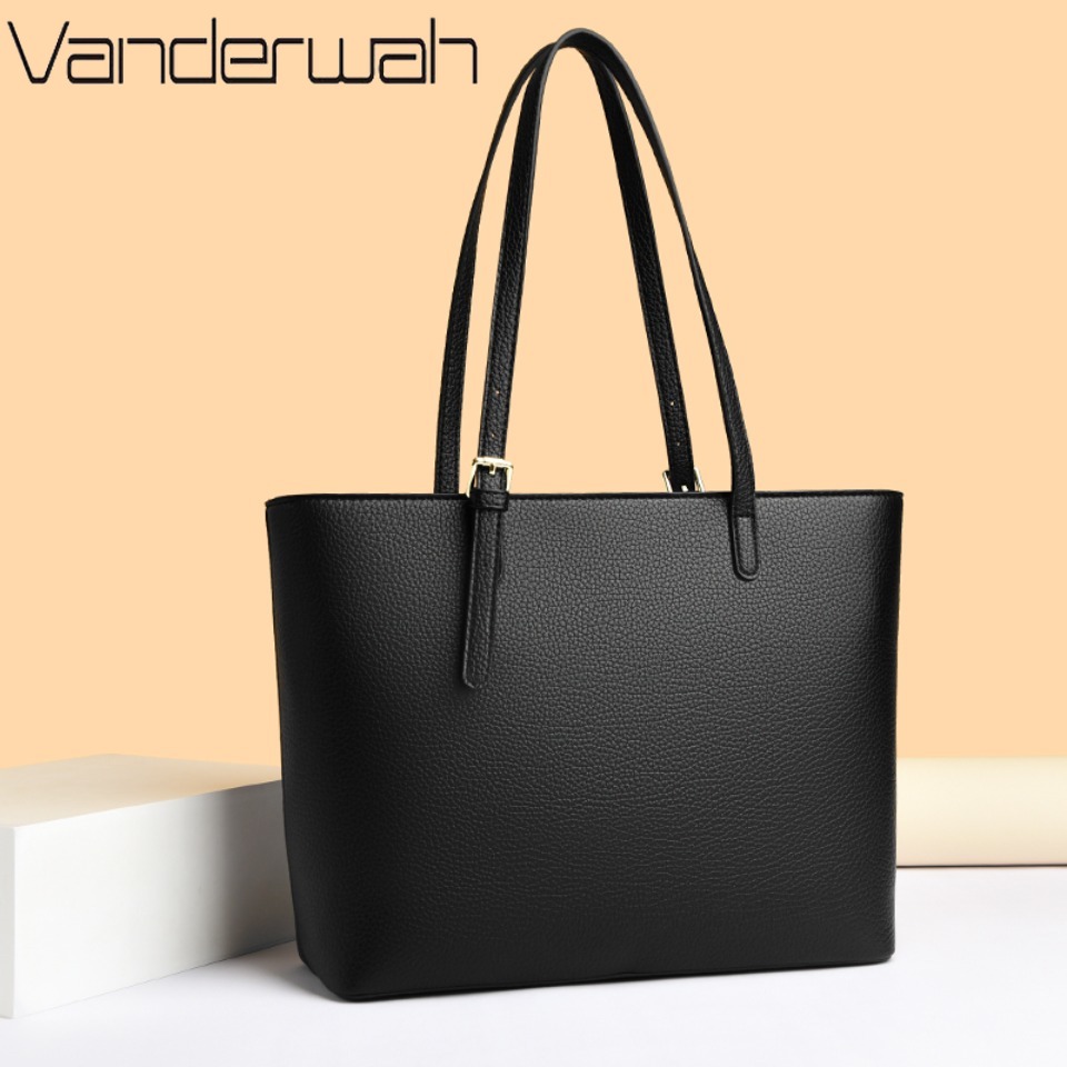 솔리드 컬러 여성용 숄더백 부드러운 가죽 핸드백 여성용 - Luxury Tote Bags With Zipper 리뷰 및 가격