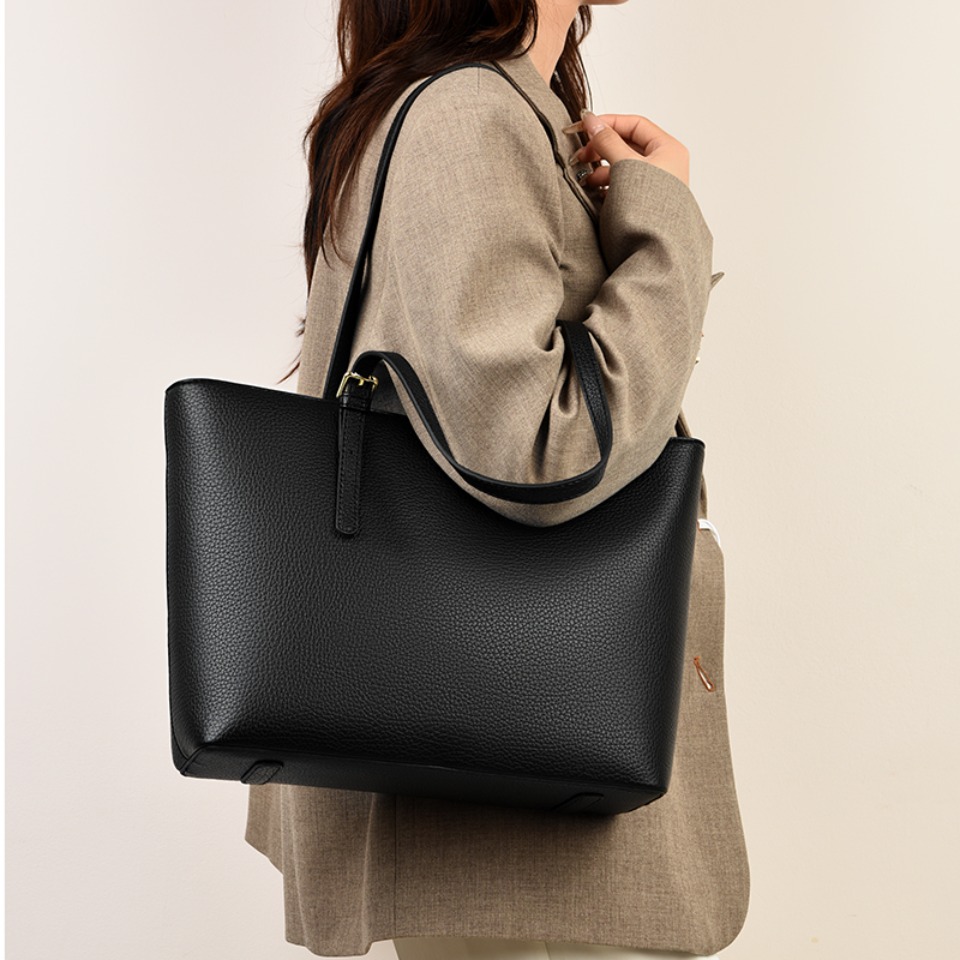 솔리드 컬러 여성용 숄더백 부드러운 가죽 핸드백 여성용 - Luxury Tote Bags With Zipper 리뷰 및 가격