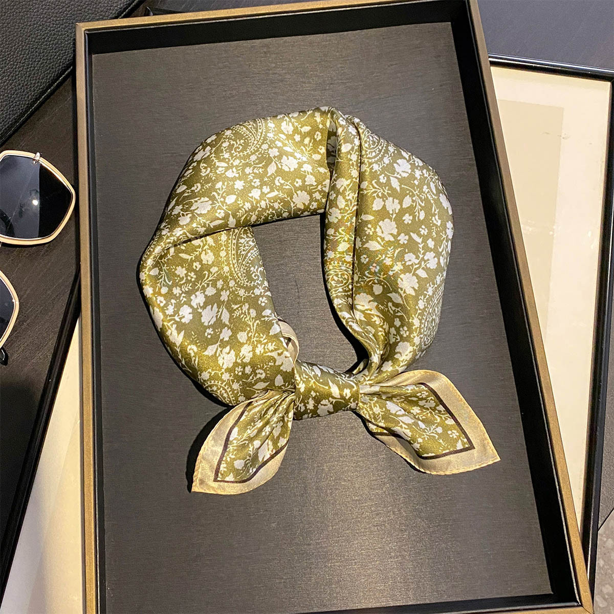 럭셔리 100% 순수 실크 스퀘어 스카프 여성용 디지  - Luxury Bags And Accessories 리뷰 및 가격