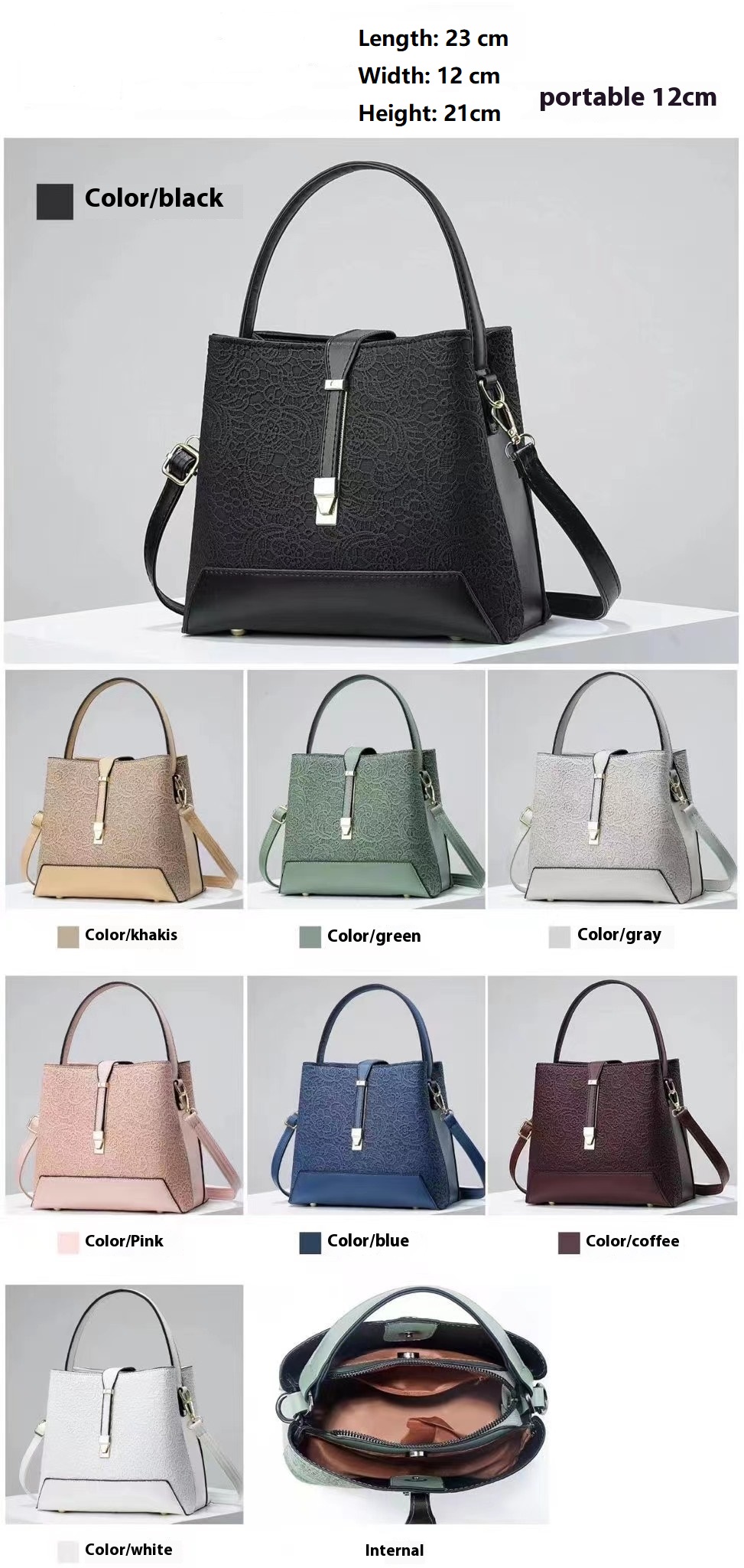새로운 럭셔리 토트 백 가죽 품위있는 핸드백 전문 숄더 - Luxury Tote Bags With Zipper 리뷰 및 가격