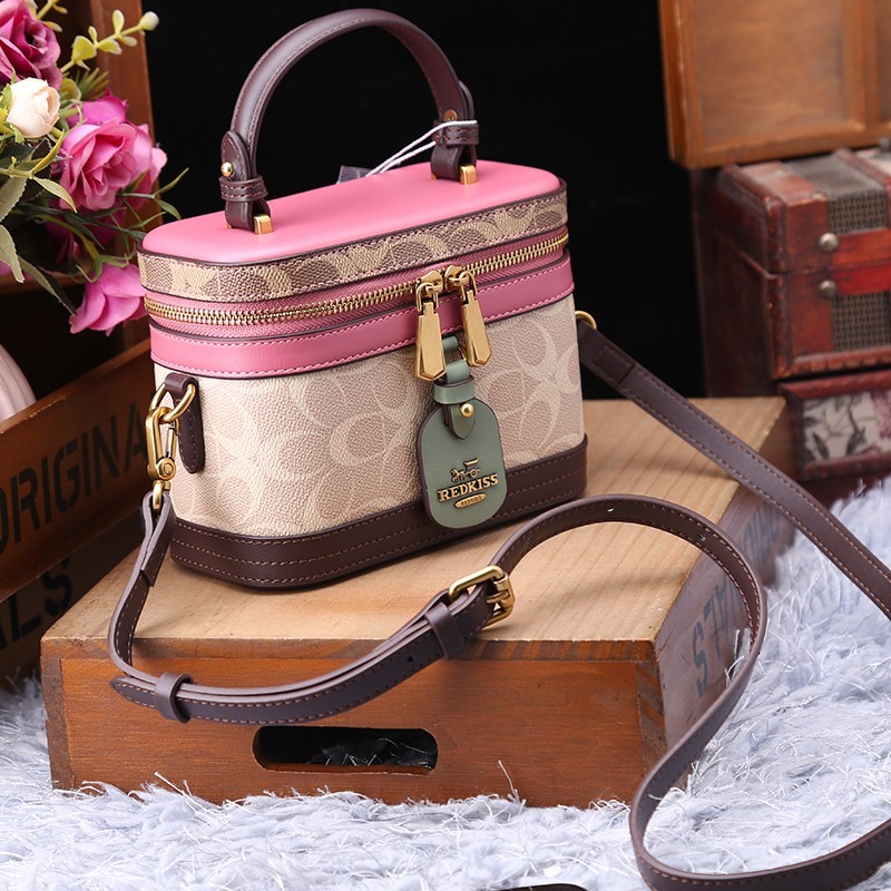 새로운 미니멀리스트 & 패셔너블한 소형 핸드백, 배색  - Luxury Bags Coach 리뷰 및 가격