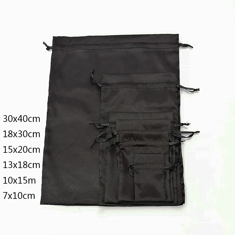 10PCS 맞춤형 새틴 익스텐션 헤어 가방 고급품 실크 - Luxury Bags And Shoes 리뷰 및 가격