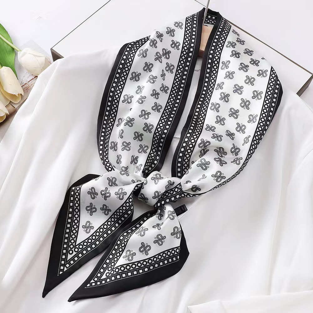 럭셔리 얼룩말 프린트 실크 스퀘어 스카프 여성용 부드러 - Luxury Bags China 리뷰 및 가격