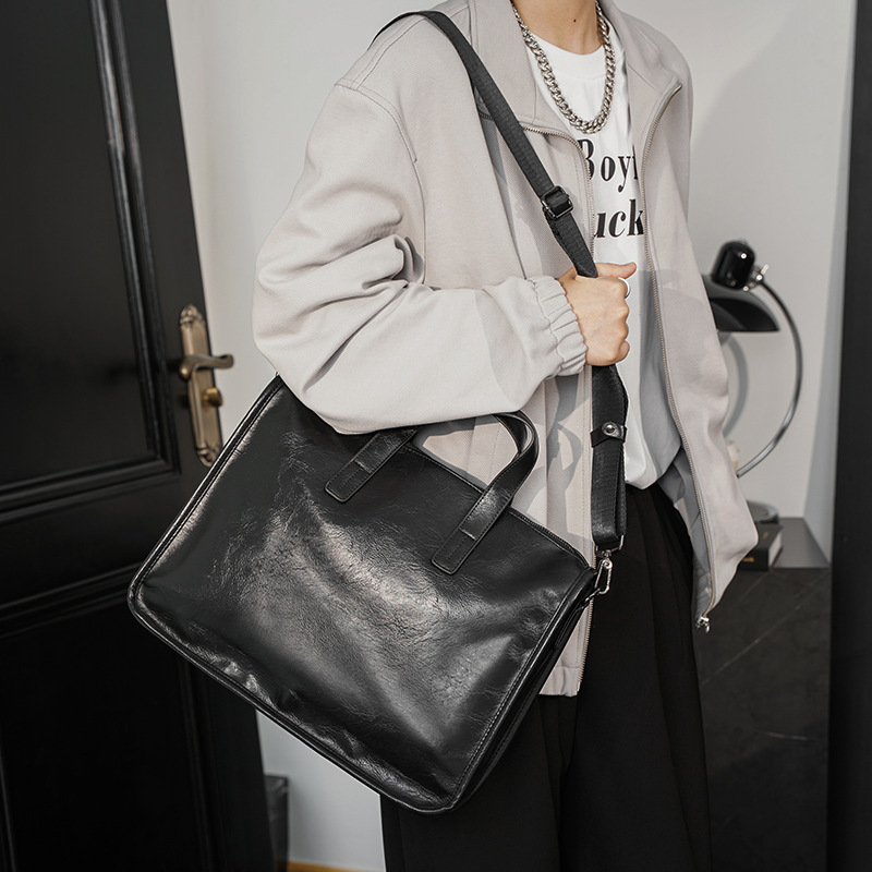 캐주얼 비즈니스 남성용 핸드백 패션 대용량 서류 가방  - Luxury Bags For Laptop 리뷰 및 가격