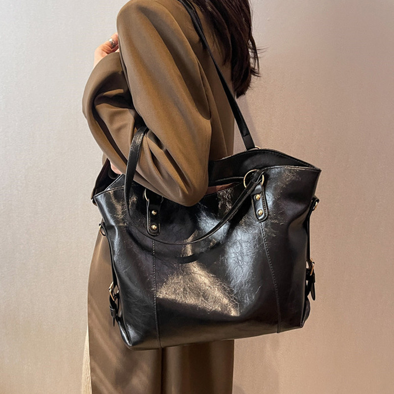 여성용 빈티지 숄더백, 대용량 소프트 PU 가죽 크로스 - Luxury Tote Bags With Zipper 리뷰 및 가격
