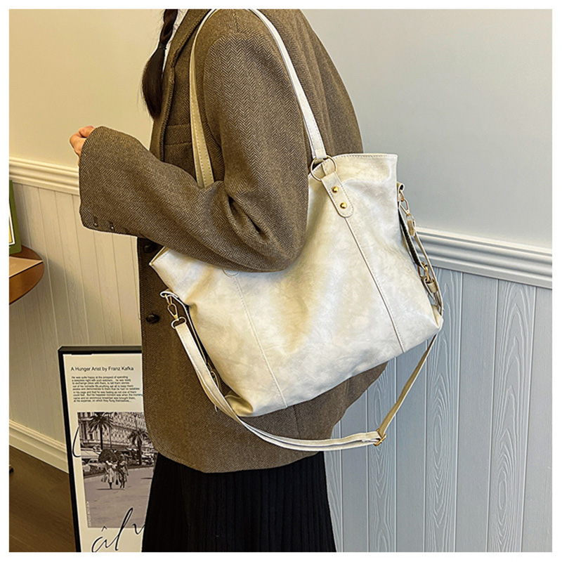 여성용 빈티지 숄더백, 대용량 소프트 PU 가죽 크로스 - Luxury Tote Bags With Zipper 리뷰 및 가격