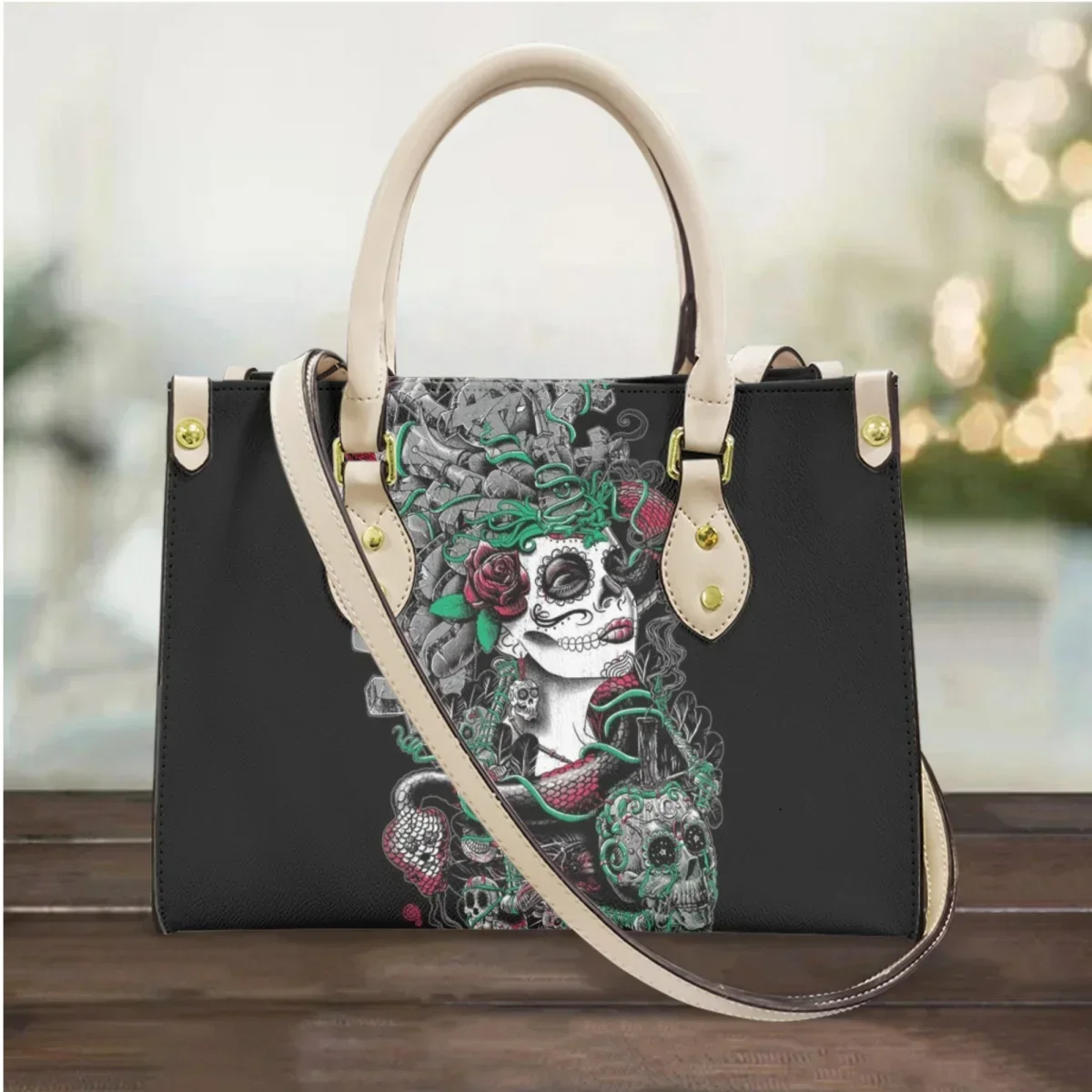 핸드백 여성 데드 오브 스컬 걸 럭셔리 가죽 숄더백 캐 - Luxury Bags Girls 리뷰 및 가격