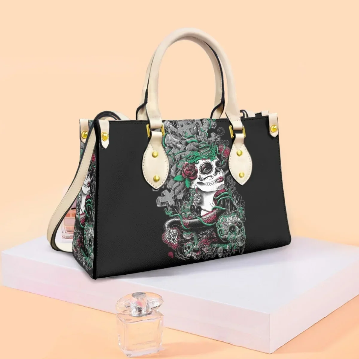 핸드백 여성 데드 오브 스컬 걸 럭셔리 가죽 숄더백 캐 - Luxury Bags Girls 리뷰 및 가격