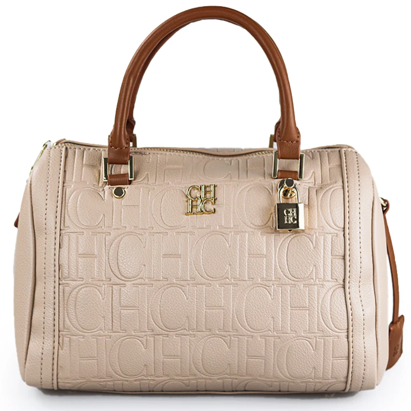 CH 여성 핸드백 럭셔리 엠보싱 로고 브라운 PU 가죽 - Luxury Bags In Sale 리뷰 및 가격