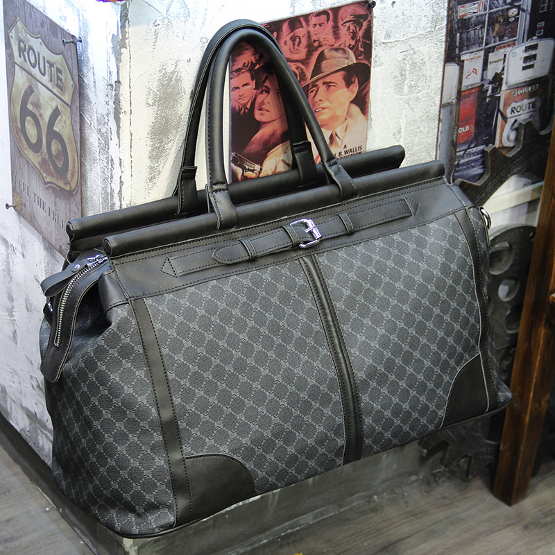 패션 격자 무늬 여행 가방 남자 핸드백 대용량 탑 핸들 - Luxury Tote Bags With Zipper 리뷰 및 가격