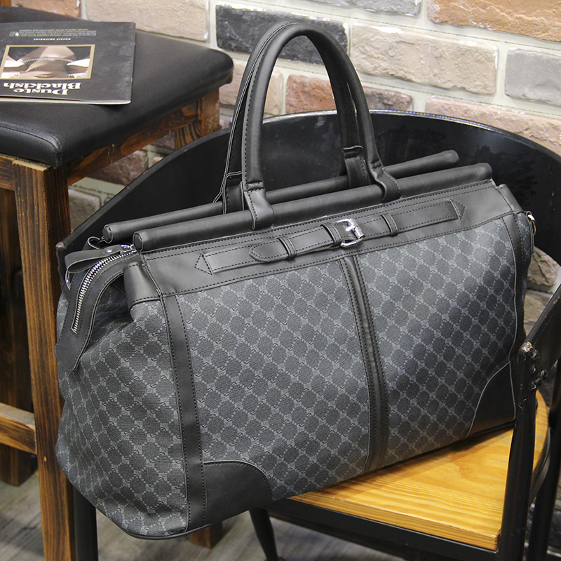 패션 격자 무늬 여행 가방 남자 핸드백 대용량 탑 핸들 - Luxury Tote Bags With Zipper 리뷰 및 가격