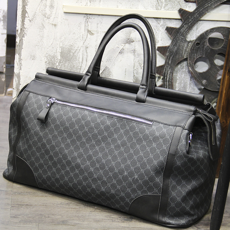 패션 격자 무늬 여행 가방 남자 핸드백 대용량 탑 핸들 - Luxury Tote Bags With Zipper 리뷰 및 가격