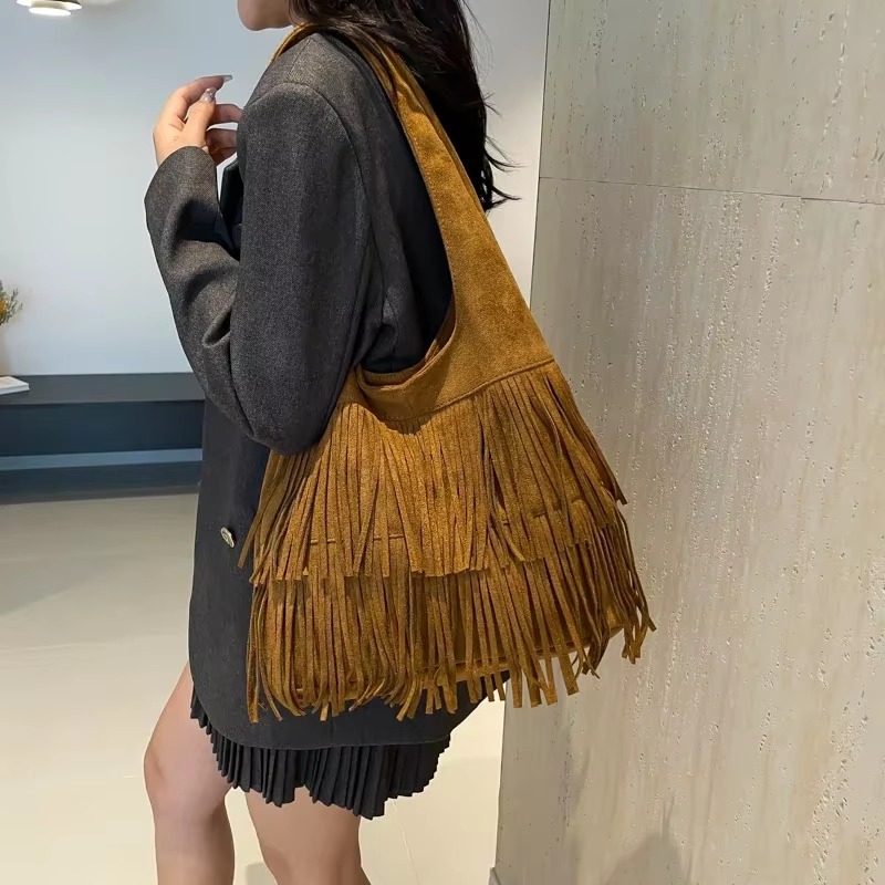 가짜 스웨이드 술 숄더백 대용량 럭셔리 여성용 가방 판 - Luxury Bags On Sales 리뷰 및 가격