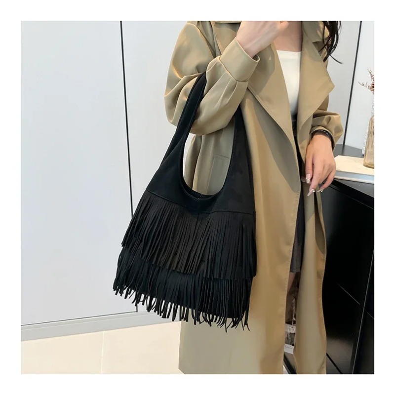 가짜 스웨이드 술 숄더백 대용량 럭셔리 여성용 가방 판 - Luxury Bags On Sales 리뷰 및 가격