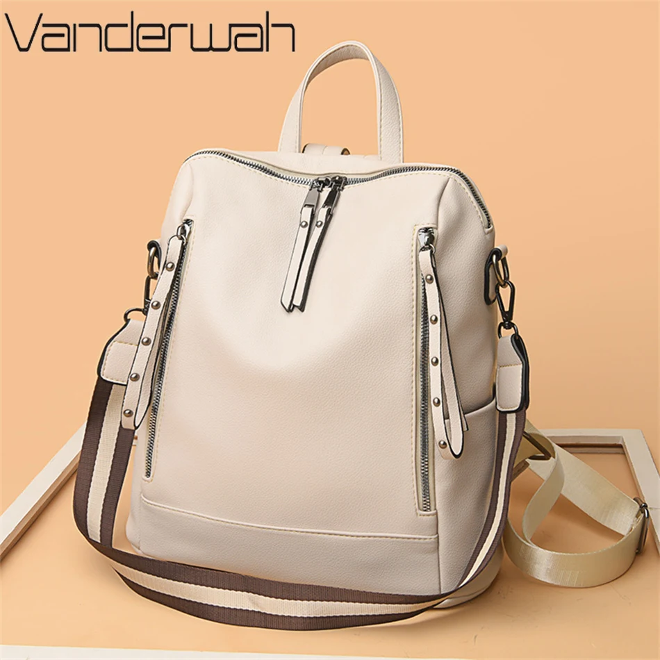 브랜드 럭셔리 배낭 부드러운 가죽 방수 배낭, 프레피  - Luxury Tote Bags With Zipper 리뷰 및 가격