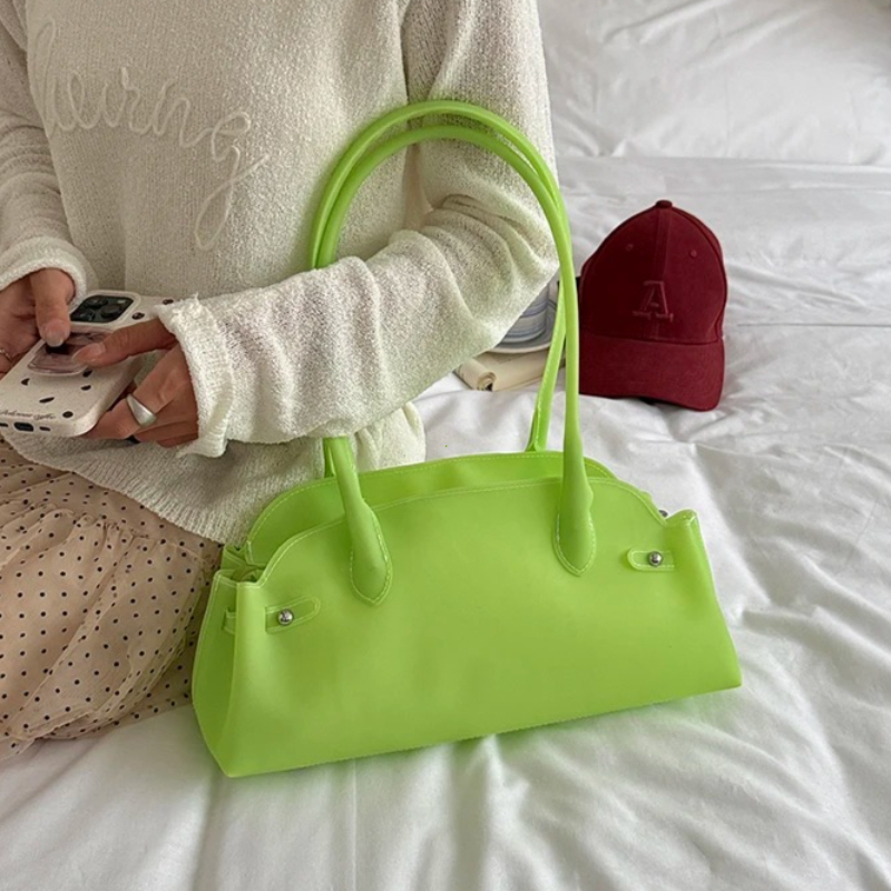 여성용 PVC 솔리드 컬러 짧은 손잡이 핸드백 여성 캐 - Luxury Bags Coach 리뷰 및 가격