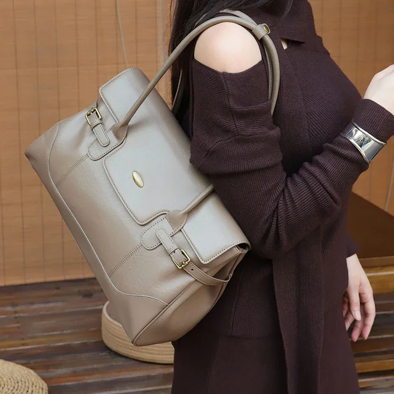 여성용 최고급 가죽 언더암 백 여성용 럭셔리 디자이너  - Luxury Tote Bags With Zipper 리뷰 및 가격