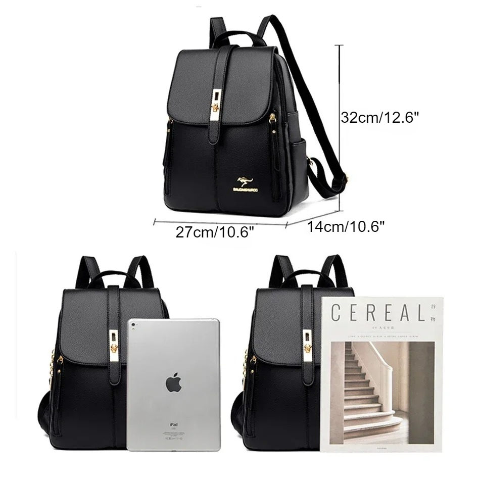 여성 가죽 대용량 배낭 여자를위한 고품질 빈티지 학교  - Luxury Bags Girls 리뷰 및 가격