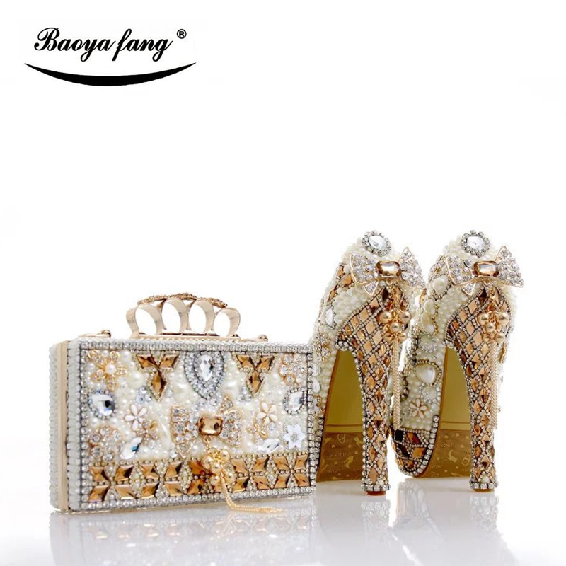 일치하는 가방과 럭셔리 cyrstal 웨딩 신발 여성  - Luxury Bags And Shoes 리뷰 및 가격