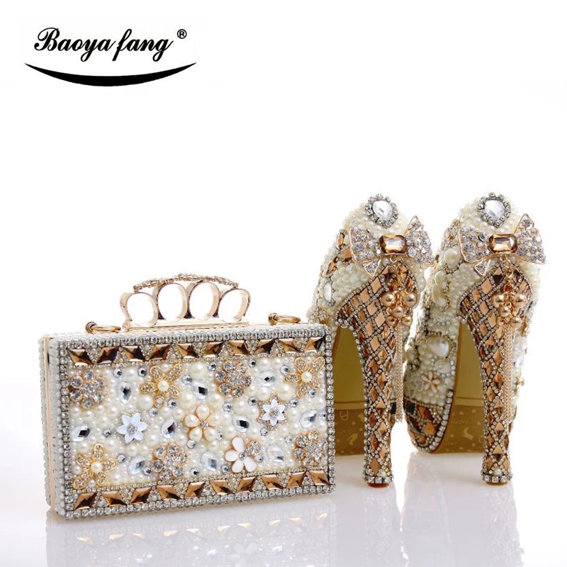 일치하는 가방과 럭셔리 cyrstal 웨딩 신발 여성  - Luxury Bags And Shoes 리뷰 및 가격
