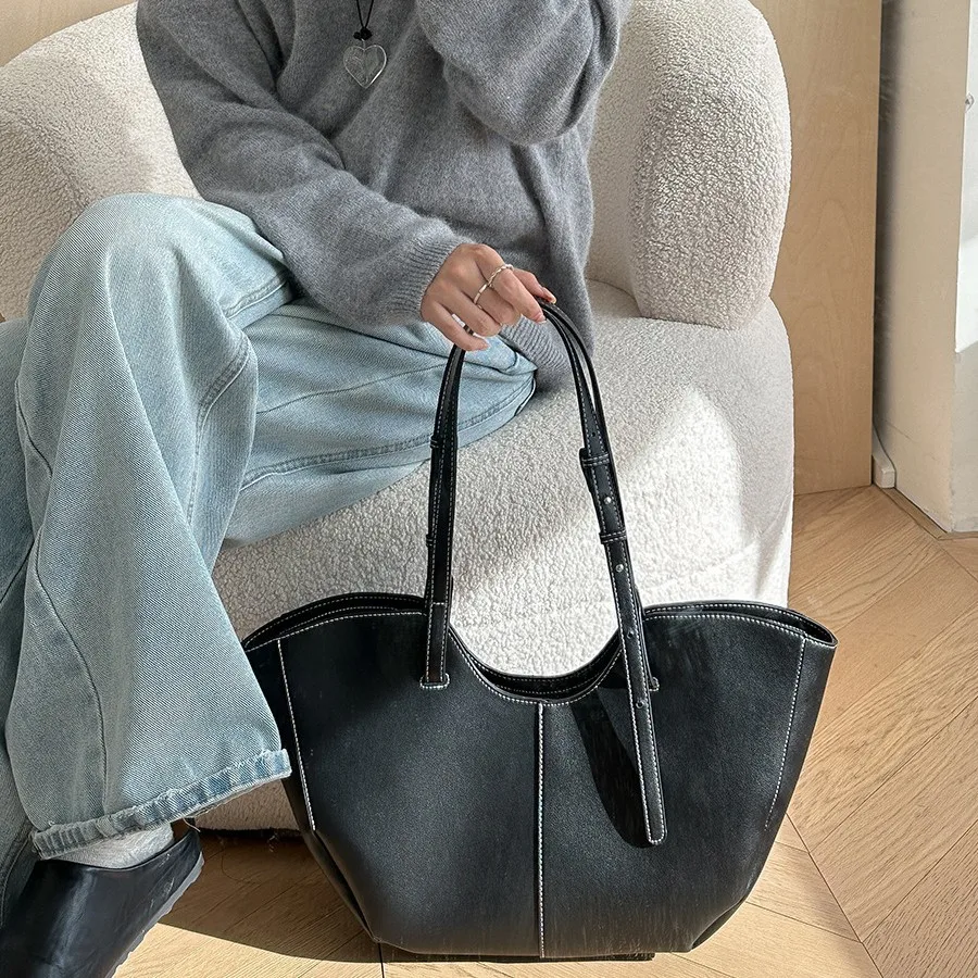 빈티지 여성 핸드백 대용량 휴대용 쇼핑 숄더백 고급 P - Luxury Tote Bags With Zipper 리뷰 및 가격