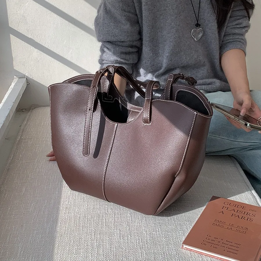 빈티지 여성 핸드백 대용량 휴대용 쇼핑 숄더백 고급 P - Luxury Tote Bags With Zipper 리뷰 및 가격