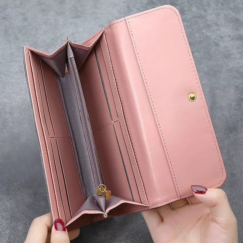 사용자 정의 그림 조각 지갑 여성 사진 새겨진 Trif - Accordion Wallet Zip 리뷰 및 가격