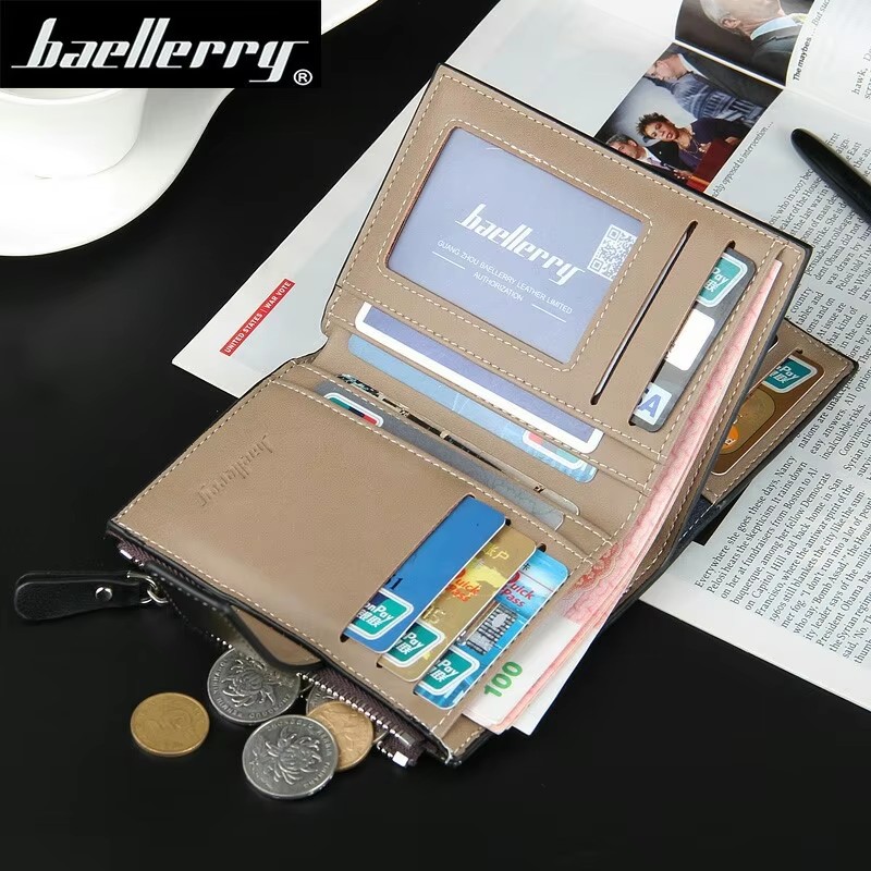 맞춤형 이름 각인 남성용 짧은 지갑 대용량 카드 홀더  - Accordion Wallet Zip 리뷰 및 가격
