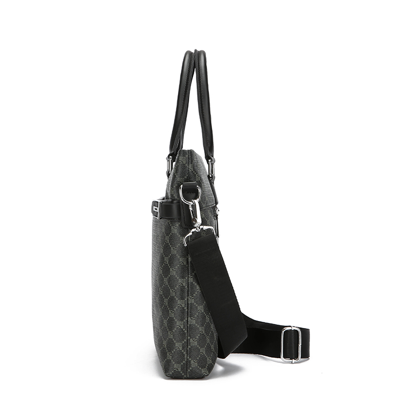 남성용 프린트 PU 가죽 비즈니스 서류 가방 핸드백 노 - Luxury Bags For Laptop 리뷰 및 가격